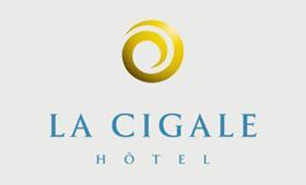 La Cigale Hotel signages made by Krom Group